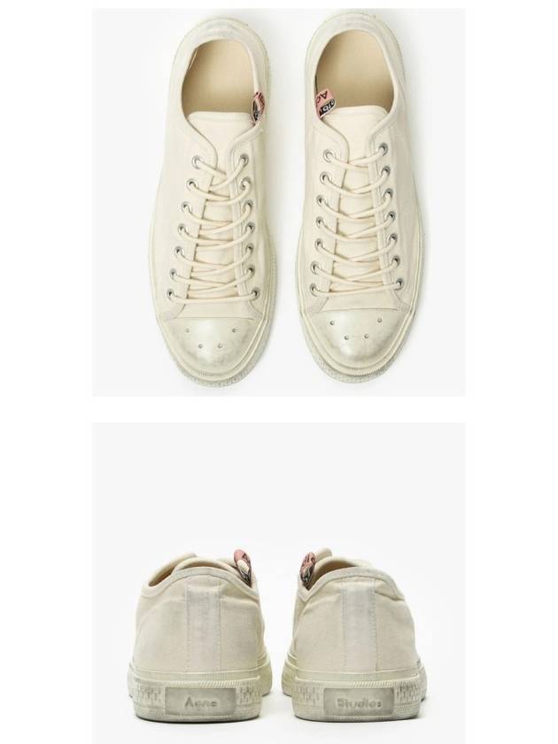 Vintage Canvas Low Top Sneakers White - ACNE STUDIOS - BALAAN 6