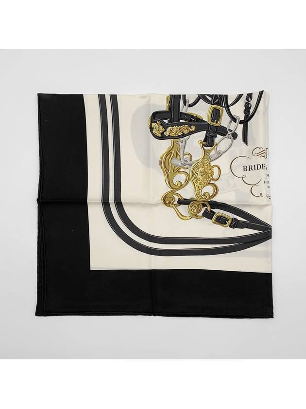 Brides de Gala Forever Silk Scarf Noir - HERMES - BALAAN 7