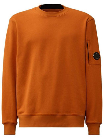 Brushed Emerized Diagonal Fleece Lens Sweatshirt Orange - CP COMPANY - BALAAN 1