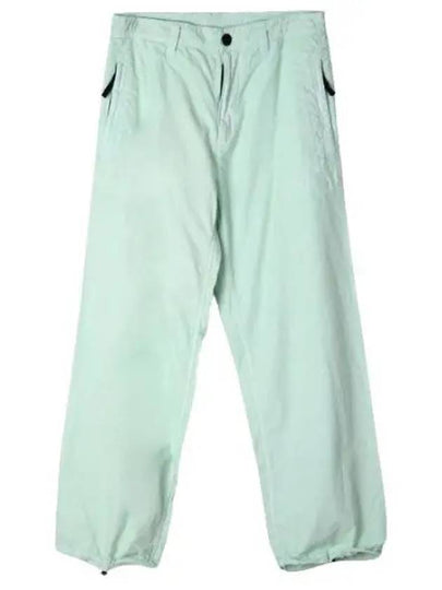 Marina Cotton Canvas Fatigue Straight Pants Light Green - STONE ISLAND - BALAAN 2