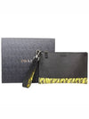 Banana Print Strap Clutch Bag Black - PRADA - BALAAN.