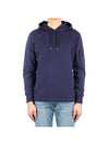 Lens Wappen Light Fleece Hoodie Navy - CP COMPANY - BALAAN 1