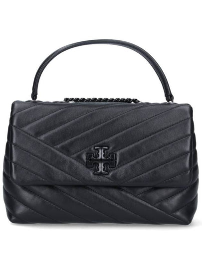 Kira chevron powder leather cross bag black - TORY BURCH - BALAAN 2