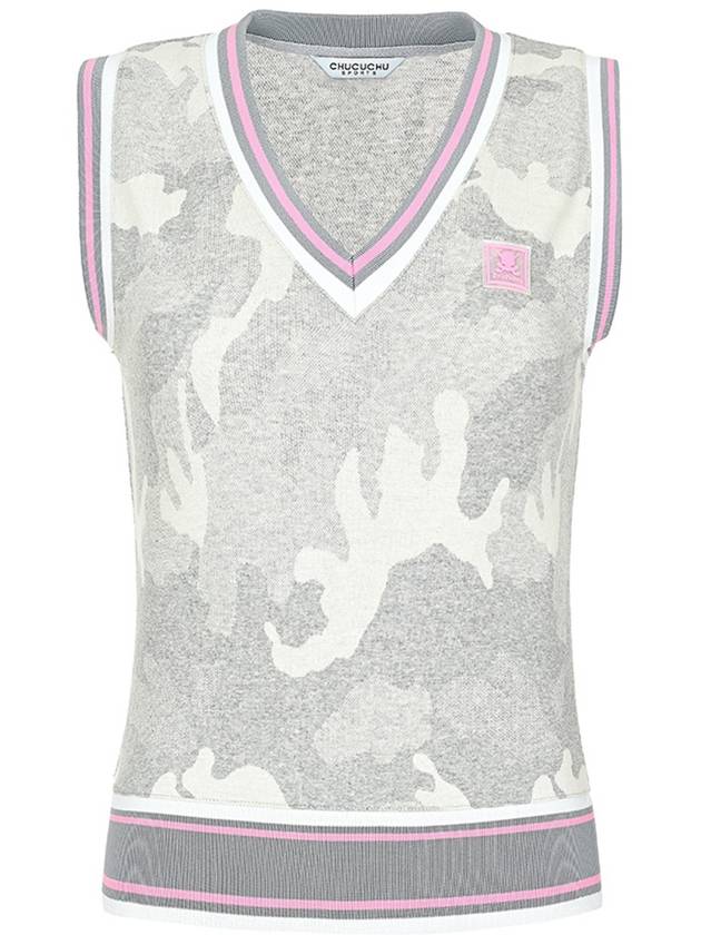 C23SVT001W Candy Camo Vest Light Gray - CHUCUCHU - BALAAN 1