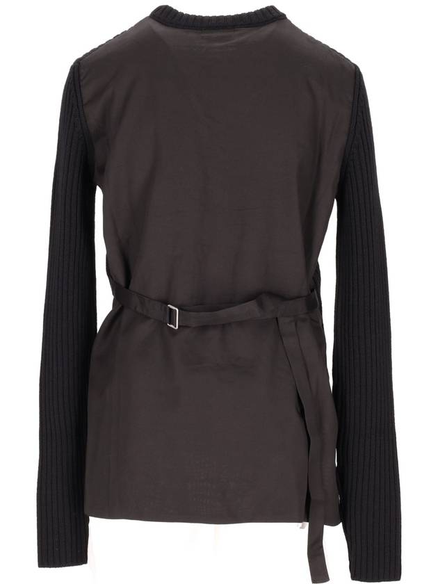 BJORK DARTED SWEATER WITH BACK LININGN STRUCTURED - ANN DEMEULEMEESTER - BALAAN 3