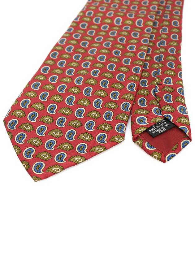 Stefanodashi 100 silk red multi pattern tie - ETC - BALAAN 4