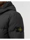 Naslan Light Watro Down Hooded Padding Dark Grey - STONE ISLAND - BALAAN 3