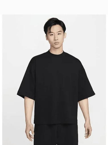 Sportswear Tech Fleece Reimagined Men s Oversized Short Sleeve Top Black FB8166 010 709936 - NIKE - BALAAN 1