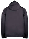 Compass Badge Hooded Jacket Black - STONE ISLAND - BALAAN 3