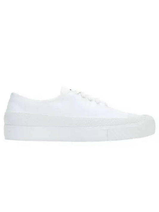 Waffen Patch Canvas Low Top Sneakers White - STONE ISLAND - BALAAN 2