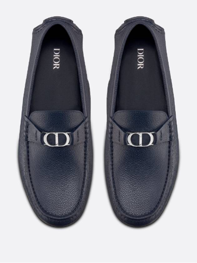 CD Signature Buckle Strap Loafers Blue - DIOR - BALAAN 4