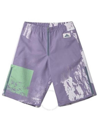 OAMC Men's Lilac Strata Biv Short Pants, Size Medium - OAMC - BALAAN 1