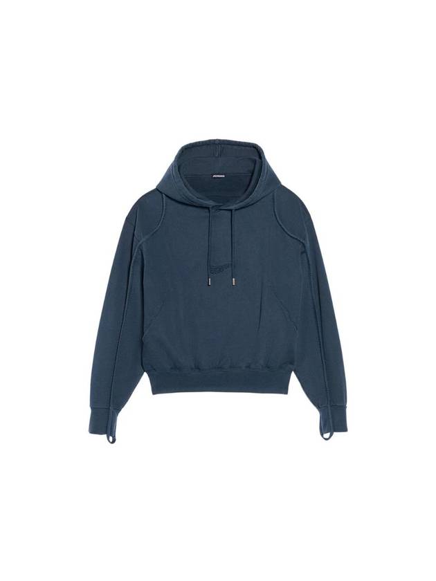 Le Camargue Clay Logo Hoodie Dark Navy - JACQUEMUS - BALAAN 1