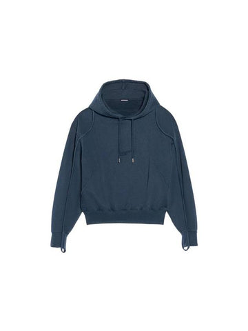 Le Camargue Clay Logo Hoodie Dark Navy - JACQUEMUS - BALAAN 1