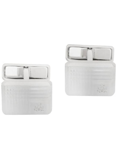 AD textured sterling silver cufflinks - DUNHILL - BALAAN 2