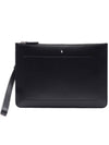 Meisterstuck Urban Two Zip Clutch Bag Black - MONTBLANC - BALAAN.