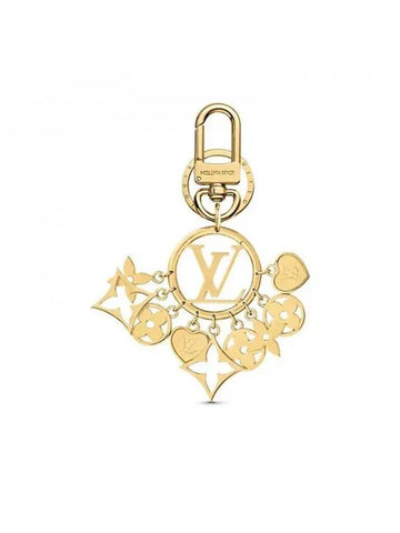 LV Circle Twinkling Keyring Bag Charm Gold - LOUIS VUITTON - BALAAN 1