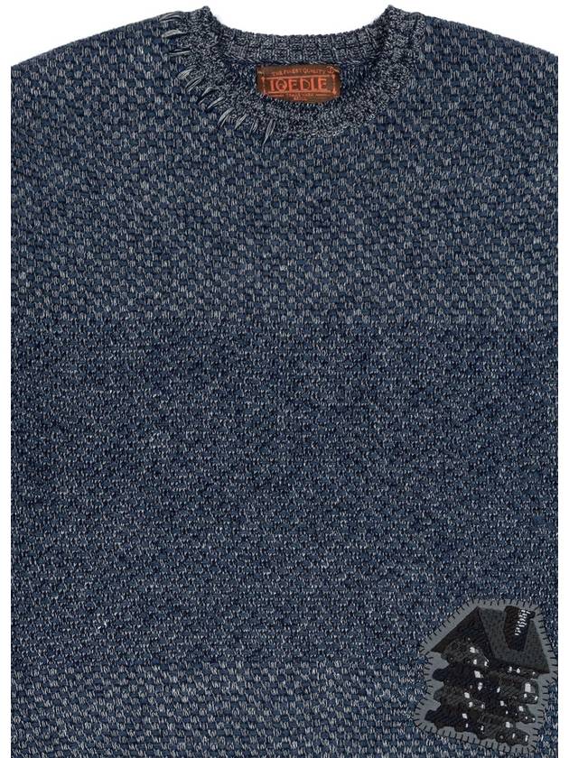 Car Zip Knit Navy I5WN03NV - IOEDLE - BALAAN 4