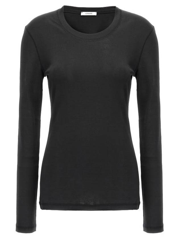 Rib Jersey Long Sleeve T Shirt Squid Ink - LEMAIRE - BALAAN 1