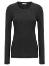 Rib Jersey Long Sleeve T Shirt Squid Ink - LEMAIRE - BALAAN 1