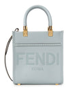 Soft Leather Mini Bag Blue - FENDI - BALAAN 2