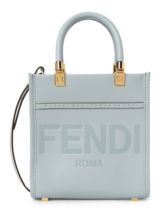 Soft Leather Mini Bag Blue - FENDI - BALAAN 2