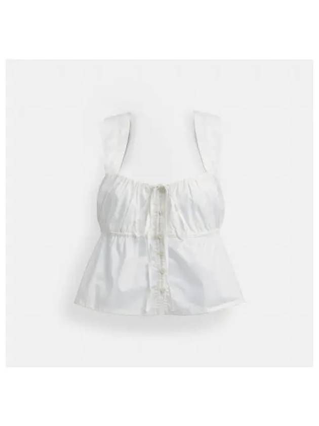 Solid Top in Organic Cotton CS643 WHT - COACH - BALAAN 1