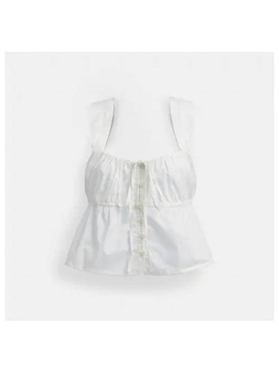 Organic Cotton Solid Sleeveless White - COACH - BALAAN 2