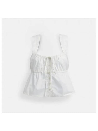 Solid Top in Organic Cotton CS643 WHT - COACH - BALAAN 1