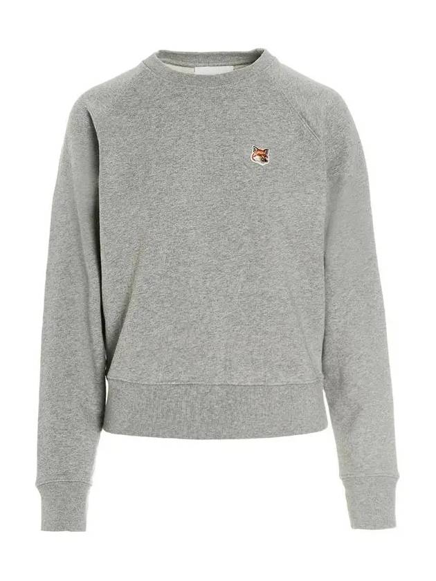 Fox Head Patch Adjusted Sweatshirt Grey Melange - MAISON KITSUNE - BALAAN 3