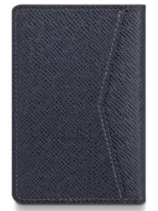 Taiga pocket organizer card wallet navy - LOUIS VUITTON - BALAAN 3