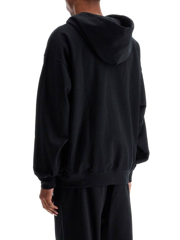 black cotton zip hoodie - Y-3 - BALAAN 3