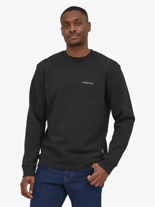 Fitz Roy Icon Sweatshirt Ink Black - PATAGONIA - BALAAN 3