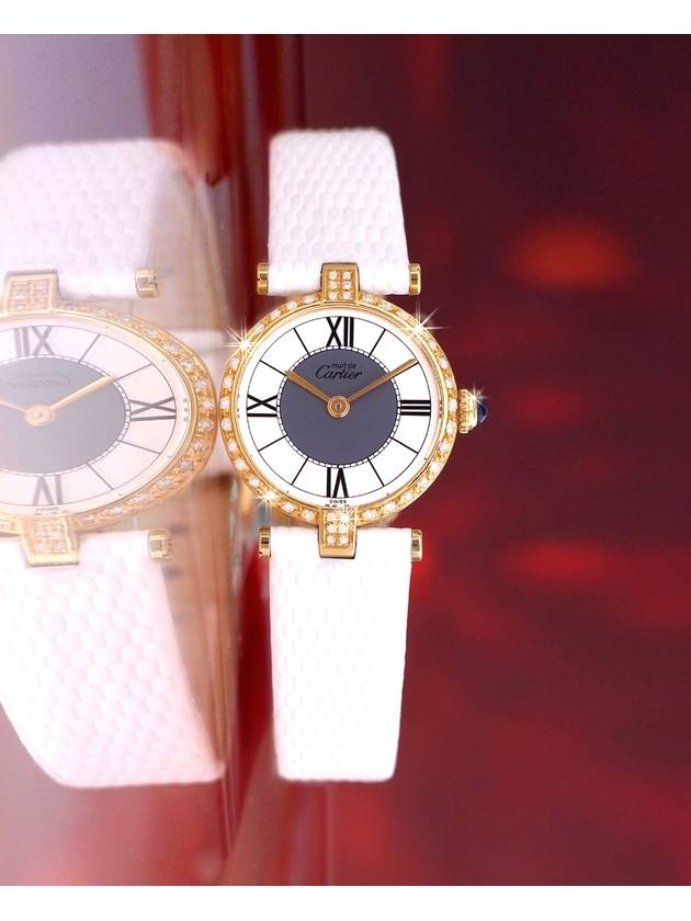 Must Bentham White Two Tone Women s Diamond Watch - CARTIER - BALAAN 8