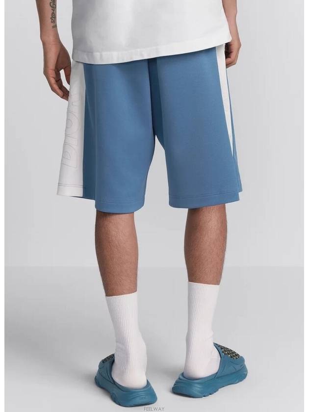 Stripe Detail Track Shorts Blue - DIOR - BALAAN 4