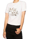 Graphic Logo T-Shirt Ivory 99760129 - MAX MARA - BALAAN 3