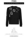 Men's FF Logo Jersey Sweatshirt Black - FENDI - BALAAN 3