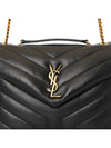 Bronze Monogram Loulou Matelasse Y Leather Small Shoulder Bag Black - SAINT LAURENT - BALAAN 9