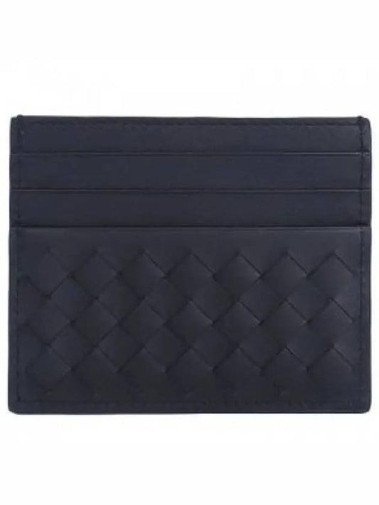 Men's Intrecciato Card Wallet Black - BOTTEGA VENETA - BALAAN 2