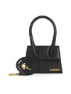 Le Chiquito Moyen Medium Leather Tote Bag Black - JACQUEMUS - BALAAN 3