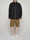 Shadow Project Hidden Badge Graphic Over Long Sleeve Shirt Black - STONE ISLAND - BALAAN 4