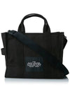 Logo Medium Canvas Tote Bag Black - MARC JACOBS - BALAAN 4