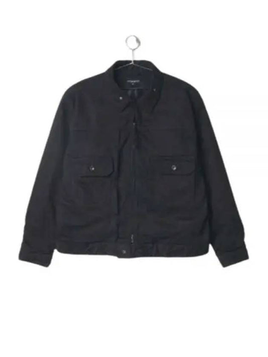 Trucker Jacket Black Cotton Bull Denim 23F1D007 NQ185 NL075 - ENGINEERED GARMENTS - BALAAN 1