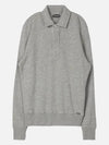 Cotton Long Sleeve Polo Shirt Grey - TOM FORD - BALAAN 4