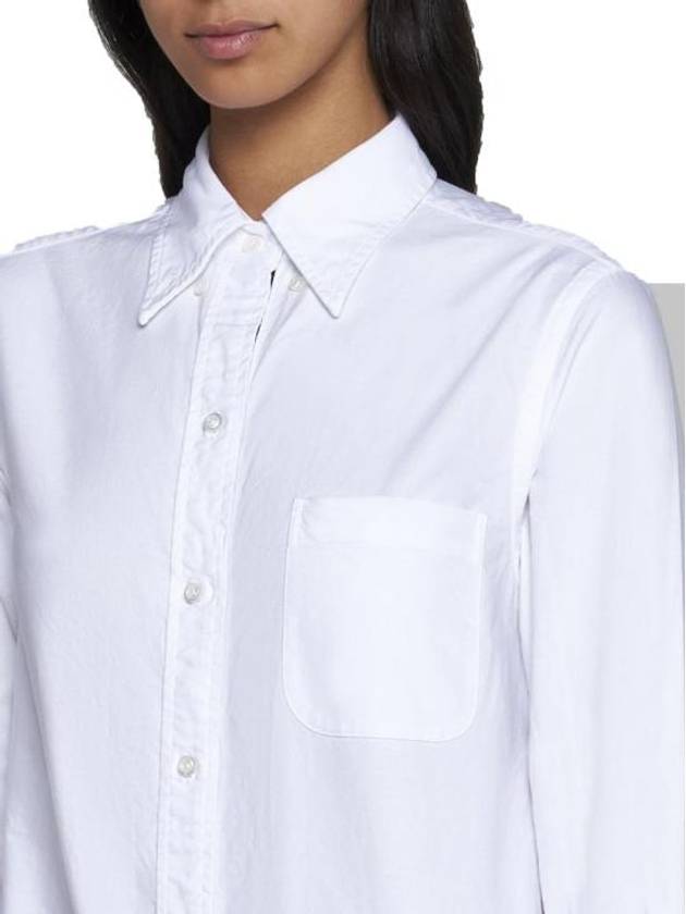 RWB Cotton Shirt Dress White - THOM BROWNE - BALAAN 6