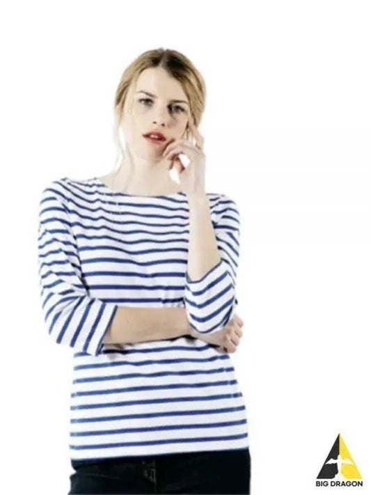 Galathee Striped Sailor Long Sleeve T-Shirt Blue White - SAINT JAMES - BALAAN 2