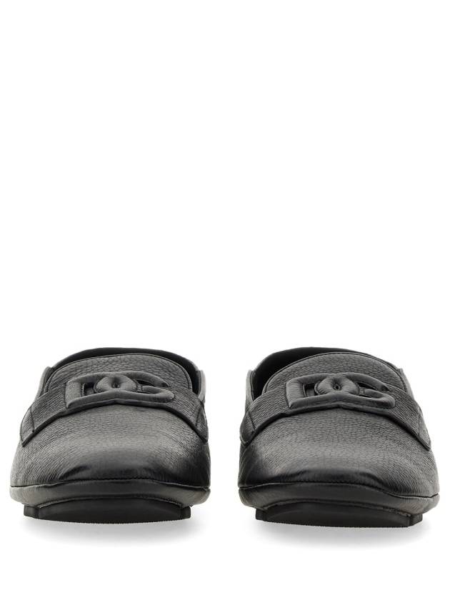 logo embossed round toe loafers - DOLCE&GABBANA - BALAAN 6