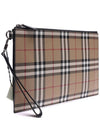 Edin Check Clutch Bag Beige - BURBERRY - BALAAN 4