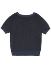 DISCO twotone short sleeve knit navy - HIGH SCHOOL DISCO - BALAAN 3