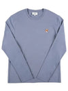 Fox Head Patch Regular Long Sleeve T Shirt Moonlight Blue - MAISON KITSUNE - BALAAN 3